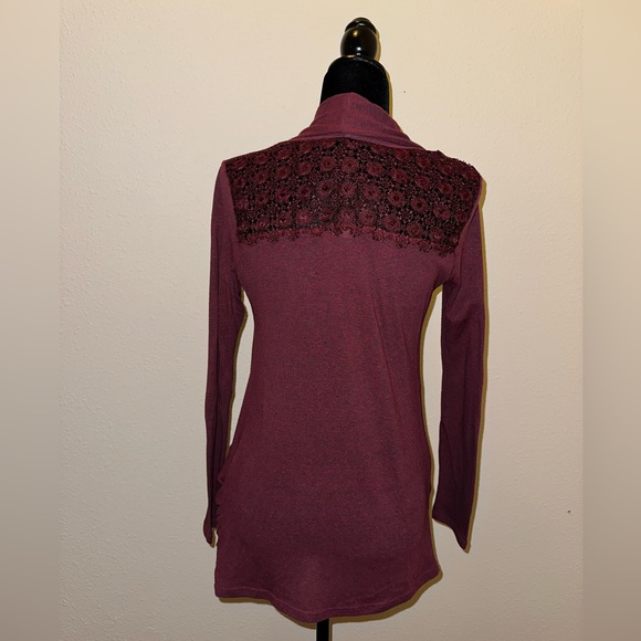 Maroon open cardigan - Picture 2 of 4